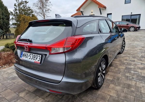 Honda Civic cena 57900 przebieg: 87000, rok produkcji 2016 z Pułtusk małe 497